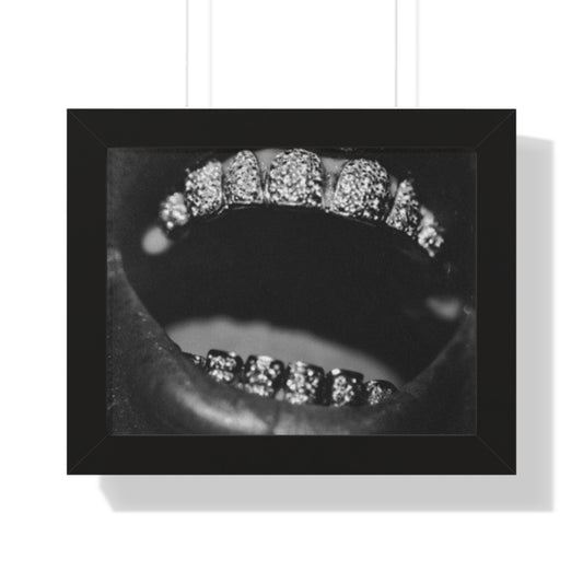 Stylish Framed Poster - 'Shining Smiles' Wall Art for Modern Decor